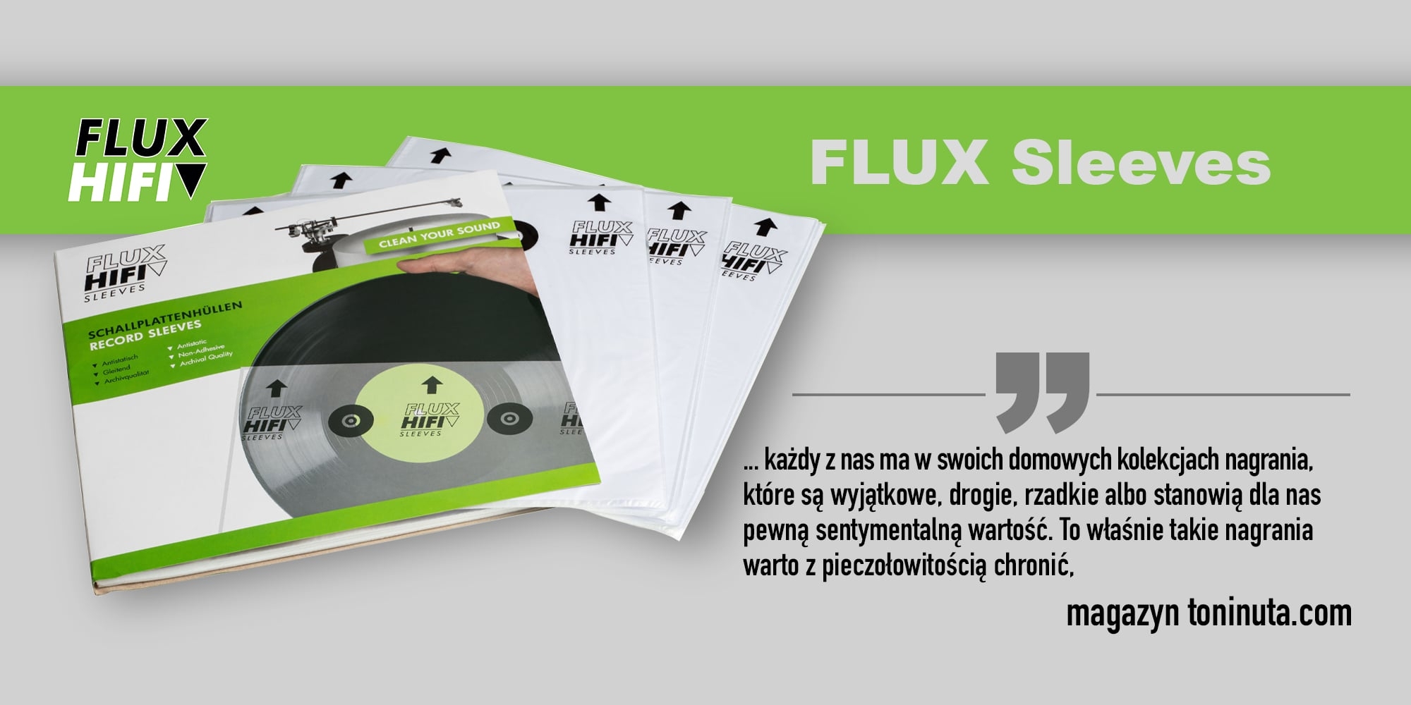 Recenzja FLUX Sleeves - Ton i Nuta