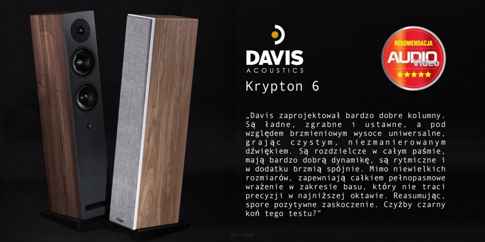 Recenzja i nagroda Davis Acoustics Krypton 6 - Magazyn Audio Video