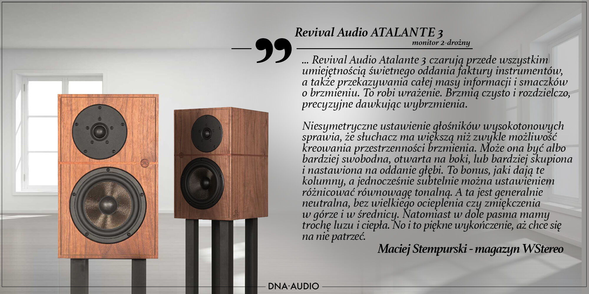 Recenzja Revival Audio Atalante 3 - Portal wstereo.pl