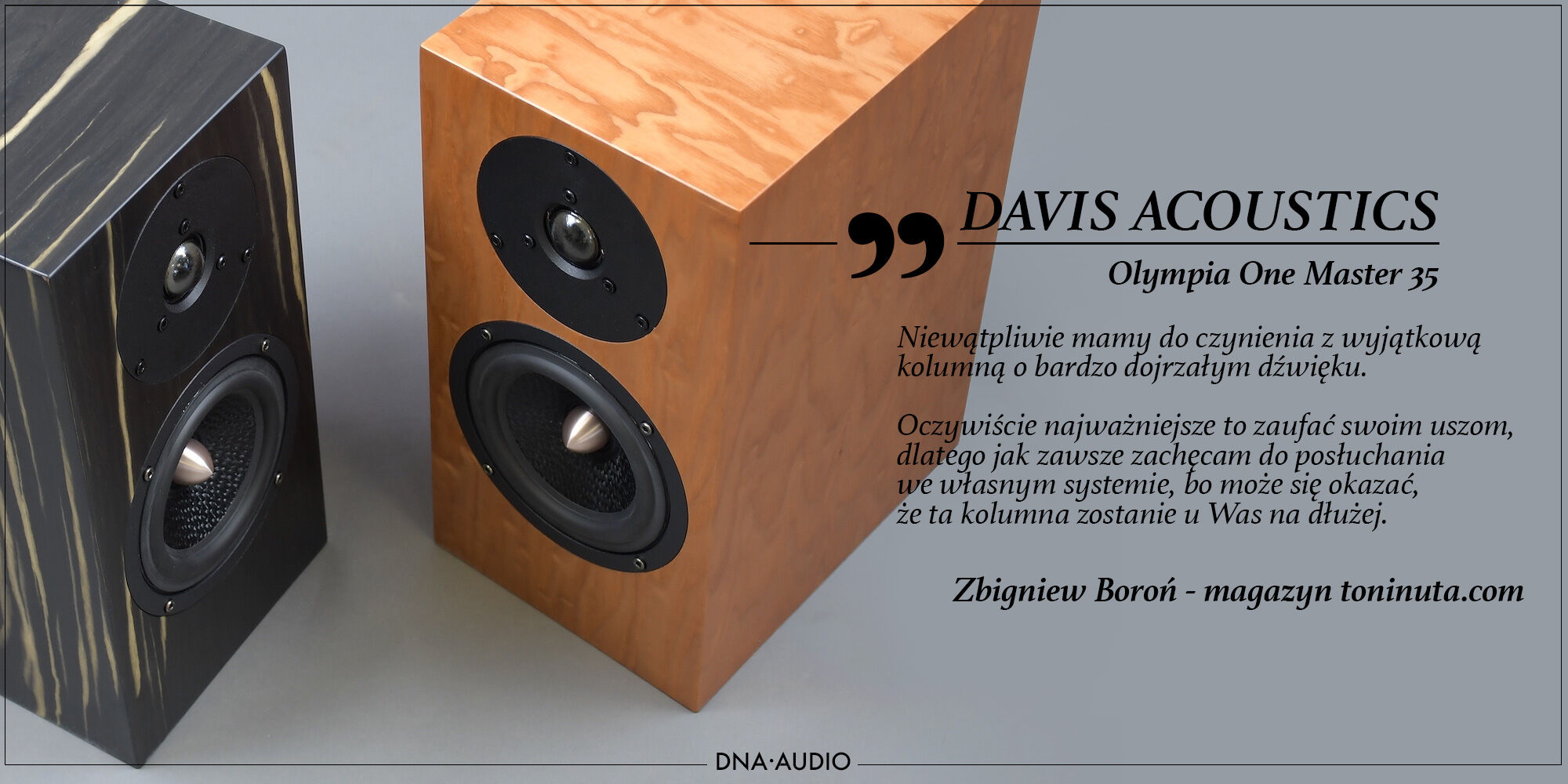 Recenzja Davis Acoustics Olympia One Master 35 - Portal Ton i Nuta