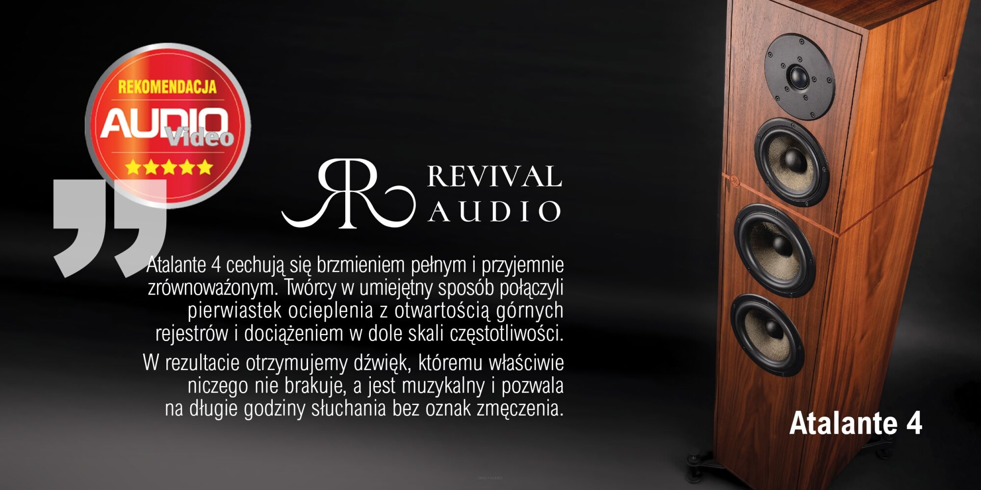 Recenzja i nagroda Revival Audio Atalante 4 - Magazyn Audio Video