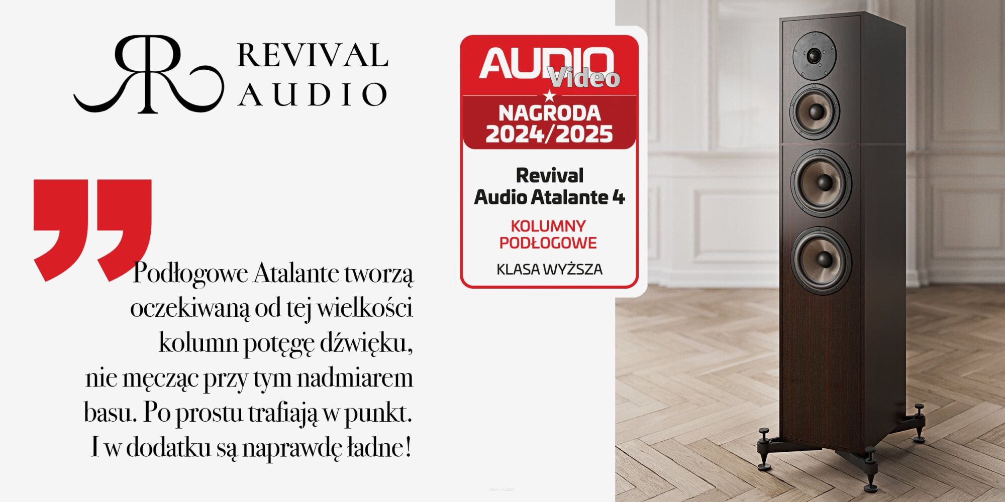 Nagroda "produkt roku 2024/2025" Revival Audio Atalante 4 - Magazyn Audio Video